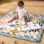 Momcozy Baby Play Mat for Floor, 50x50 Thickened Playpen Mat, Playmate for Baby Tummy Time, Waterproof & Non-Slip, Foldable Outdoor Mat with Carrying Handle, Forest World - Image 9
