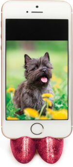 Fred Pumped Up High Heel Phone Stand, Ruby Red - Durable Silicone Mobile Stand for Desk or Travel - Stylish Shoe-Shaped Support for Smartphones & Electronic Accessories - Image 4