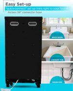 PORTABLE DISHWASHER ON WHEELS 18” WITH WORKTOP SPACE 8 PLACE-SETTING CAPACITY STAINLESS STEEL WITH FAUCET CONNECT BLACK+DECKER - Image 4