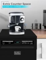 PORTABLE DISHWASHER ON WHEELS 18” WITH WORKTOP SPACE 8 PLACE-SETTING CAPACITY STAINLESS STEEL WITH FAUCET CONNECT BLACK+DECKER - Image 7