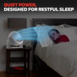 Honeywell HT-904 TurboForce Tabletop Air Circulator Fan, Small, White – Quiet Personal Fan for Home or Office, 3 Speeds and 90 Degree Pivoting Head - Image 8