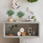 2 Pack Small Fake Plants, Artificial Eucalyptus with Gray Paper Pulp Pots, Small Potted Faux Greenery for Home Decor Indoor, Bathroom, Shelf, Office, Desk, Farmhouse Room Decoration - Image 7