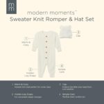 Modern Moments by Gerber Baby Sweater Knit Romper & Hat Set - Image 7