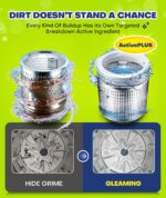 Deep Cleaning Washing Machine Cleaner Tablets, No More Odor & Pet Fur Washing Machine Cleaning Tablets, Washer Cleaner For HE Top Front Load, Septic Safe, 24 Counts/1 Year Supply - Image 3