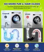 Deep Cleaning Washing Machine Cleaner Tablets, No More Odor & Pet Fur Washing Machine Cleaning Tablets, Washer Cleaner For HE Top Front Load, Septic Safe, 24 Counts/1 Year Supply - Image 6