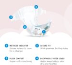 Amazon Brand - Mama Bear Plush Protection Diapers - Size 7, One Month Supply, Hypoallergenic Premium Disposable Baby Diapers, 92 Count (Pack of 4), White and Cloud Dreams - Image 3