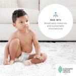 Amazon Brand - Mama Bear Plush Protection Diapers - Size 7, One Month Supply, Hypoallergenic Premium Disposable Baby Diapers, 92 Count (Pack of 4), White and Cloud Dreams - Image 8