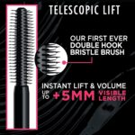 L'Oreal Paris Telescopic Lift Mascara, Lengthening and Volumizing Eye Makeup, Lash Lift with Up to 36HR Wear, Washable, Blackest Black, 0.33 Fl Oz - Image 5