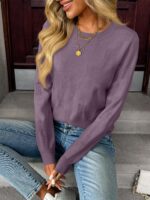 LILLUSORY Womens Sweaters Fall Fashion 2025 Lightweight Long Sleeve Knit Pullover Casual Trendy Tops Winter Clothes - Image 5