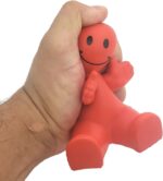 4" Fun Colorful Squeezable Smile Face Guy Phone Holders (3 Pack) Stress Relief Desk Accessories, Flexible Silicone Stand for Smartphones & Tablets, Fun Gifts for Home or Office - Image 4