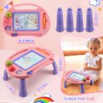 Toddler Toys,Toys for 1-2 Year Old Girls,Magnetic Drawing Doodle Board for Kids Toy,Educational Learning Baby Toy for 18 Months 1 2 3 Year Old Girl Boy Birthday Easter Gifts,Arts and Crafts - Image 6