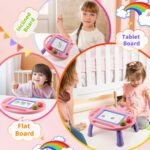 Toddler Toys,Toys for 1-2 Year Old Girls,Magnetic Drawing Doodle Board for Kids Toy,Educational Learning Baby Toy for 18 Months 1 2 3 Year Old Girl Boy Birthday Easter Gifts,Arts and Crafts - Image 8