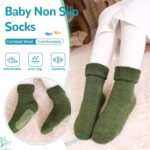 6 Pairs Baby Boy Girl Non Slip Socks Child Toddler Winter Thick Soft Wool Kids Warm Socks with Grips - Image 3