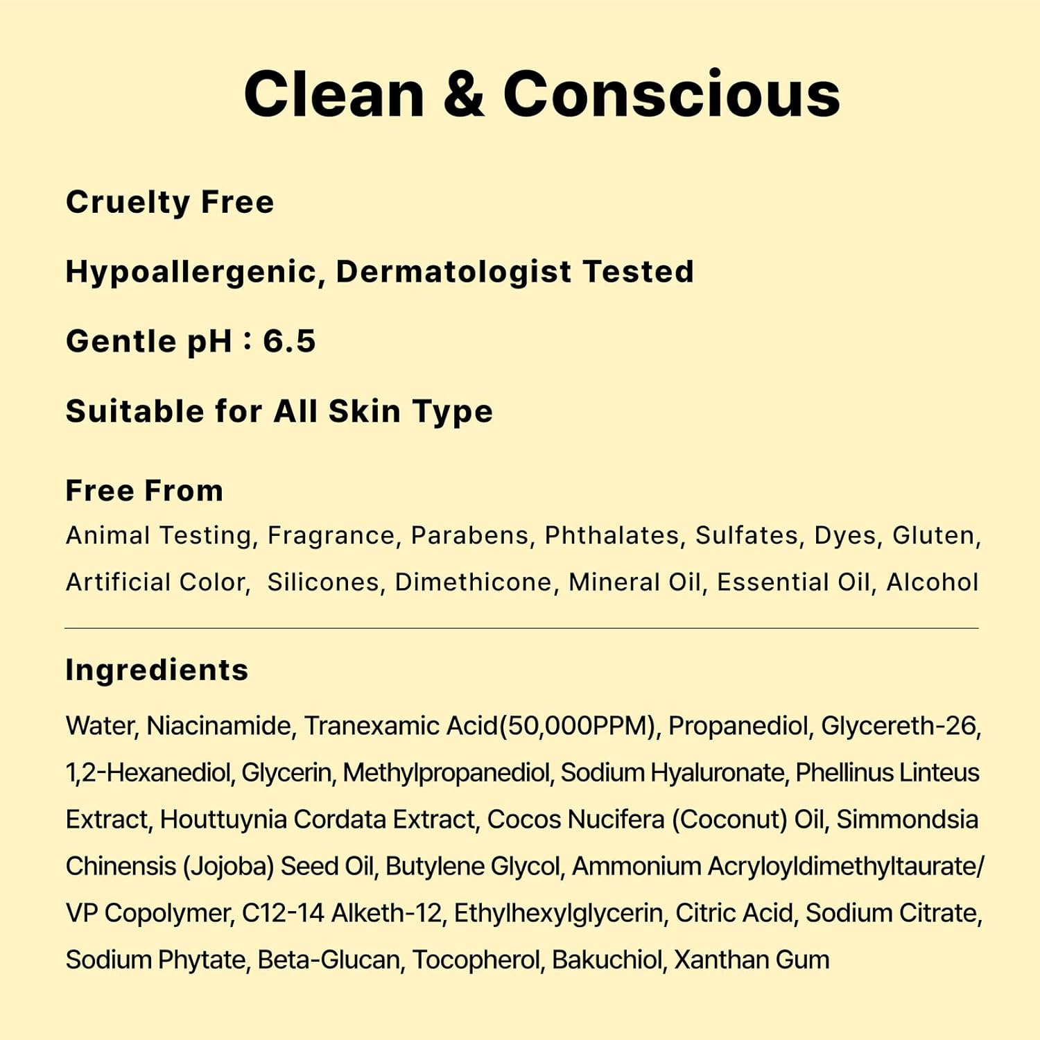 5% Tranexamic Acid Serum with 5% Niacinamide, Bakuchiol, Dark Spot Correcting Serum, Fade Discoloration, Hyperpigmentation, Acne Scars, Sun Spots, Blemish Remover, Korean Skincare,1Fl Oz - Image 7