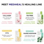 Mediheal Sheet Mask New Essential HERO 16 pack (Collagen, Tea Tree, Madecassoside, Vita) | Korean Skincare Facial Sheet Mask Combo Kbeauty Korean Glass Skin - Image 3