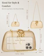 Glitter Clutch Purse for Women – Elegant & Dazzling Evening Bag, Sparkly Handbag for Magical Weddings & Special Moments - Image 5