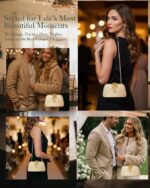 Glitter Clutch Purse for Women – Elegant & Dazzling Evening Bag, Sparkly Handbag for Magical Weddings & Special Moments - Image 7