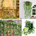 CQURE 24 Pack 168Ft Artificial Ivy Fake Vines,Ivy Garland Greenery Garland Fake Hanging Plants Vines Aesthetic Green Leaves for Bedroom Wedding Party Garden Wall Room Decor - Image 8