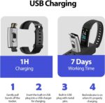 Portzon Fitness Tracker with Heart Rate Sleep Health Monitor for Men and Women, Waterproof Activity Step Tracker - Image 7