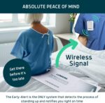 Lunderg Early Alert Bed Alarm for Elderly Adults - Wireless Sensor Pad & Pager - with Pre-Alert Smart Technology - Safety Bed Alarms and Fall Prevention for Elderly and Dementia Patients - Image 3