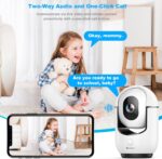 2K Pan/Tilt Security Camera, WiFi Indoor Cameras for Home Security with AI Motion Detection, Pet/Dog/Baby Camera with Phone App, 2-Way Audio, 24/7, Siren, TF/Cloud Storage - Image 7
