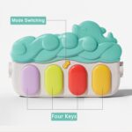 Baby Gyms Play Mats, Play Piano Gym Mat, Activity Mat for Tummy Time with 5 Infant Learning Sensory, Music and Lights for Newborns and Toddlers (Dark Blue) - Image 4