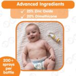 Boogie Diaper Rash Cream Spray for Baby, Travel Friendly No-Rub Touch Free Application for Sensitive Skin, Over 200 Sprays per Bottle, 1.7 oz (Pack of 1) - Image 5