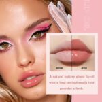 Yasovigi Lip Stain Lip Oil Plumping Lip Tint Moisturizing Lip Gloss, Transparent Lip Balm Care Stick Nourishing Repairing Non-sticky, Moisture&Lighten Lip Lines - Image 7