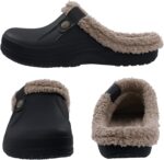 Beslip Classic Fur Lined Clogs Waterproof Winter Fuzzy Slippers for Women Men Indoor and Outdoor - Image 3