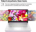 HP 14 Ultrabook, Intel CPU, 32GB RAM, 1.6TB Storage (128GB OnBoard w/ 512GB Portable Drive + 1TB OneDrive), Up to 12 hrs Battery Life, Windows 11 Pro, Honey Lavender, w/WOWPC 3-in-1 Bundle - Image 5
