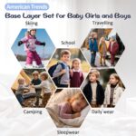 Thermal Underwear for Kids Toddler Winter Base Layer Long Johns Sets for Girls Boys - Image 7