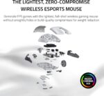 Razer Viper Ultimate Lightweight Wireless Gaming Mouse & RGB Charging Dock: Hyperspeed Wireless Technology - 20K DPI Optical Sensor - 74g Lightweight - 70 Hr Battery - Mercury White - Image 3