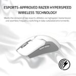 Razer Viper Ultimate Lightweight Wireless Gaming Mouse & RGB Charging Dock: Hyperspeed Wireless Technology - 20K DPI Optical Sensor - 74g Lightweight - 70 Hr Battery - Mercury White - Image 5