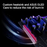 ASUS ROG Strix 27” 1440P OLED Gaming Monitor (XG27AQDMG) - QHD, Glossy OLED, 240Hz, 0.03ms, Custom Heatsink, Anti-flicker,Uniform Brightness, G-SYNC Compatible, 99% DCI-P3, DisplayWidget, 3yr warranty - Image 6