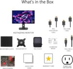 ASUS ROG Strix 27” 1440P OLED Gaming Monitor (XG27AQDMG) - QHD, Glossy OLED, 240Hz, 0.03ms, Custom Heatsink, Anti-flicker,Uniform Brightness, G-SYNC Compatible, 99% DCI-P3, DisplayWidget, 3yr warranty - Image 9