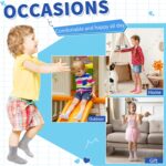 Tphon Toddler Socks, Baby Non Slip Socks for Boys Girls 12 Pairs Kids Infants Children Sock 6M-10Years - Image 6