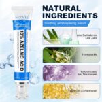 Azelaic Acid 10% Cream for Face - Acne Cream for Rosacea Reducing Relief Pimple Breakouts Blackhead Pigmentation and Redness - Azelaic Acid Gel For Facial and Skin Care - Image 4