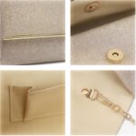 Dasein Women's Evening Bag Glitter Clutch Wedding Bridal Purse Sparkle Cocktail Party Prom Handbag - Image 7