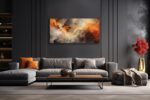 VHMING Abstract Wall Art Home Decor Orange Artwork Wall Art Prints Canvas Painting Wall Decor for Living Room Bedroom Office Decoration 20"x40" - Image 3