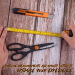 CARTMAN 39 Piece Tool Set General Household Hand Kit with Plastic Toolbox Storage Case Orange - Image 5