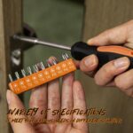 CARTMAN 39 Piece Tool Set General Household Hand Kit with Plastic Toolbox Storage Case Orange - Image 6