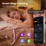 Fitness Tracker with Sleep Tracking, 24/7 Activity Tracker, Step Tracker, Heart Rate, Blood Oxygen, Stress Management, 5ATM Waterproof, No Subscription Fee for iOS & Android - Image 4