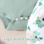 GDTOGRT Baby Girl Clothes Newborn Infant Outfits Ruffle Romper+ Floral Pants + Cute Headband Sets for Girls - Image 8