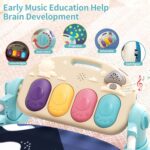 Baby Gym With Kick and Play Piano, Activity Mat for Tummy Time With 5 Infant Learning Sensory, Music and Lights for Newborn Boy or Girl (Green) - Image 4