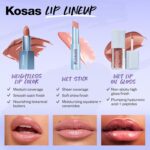 Kosas Weightless Lip Color Nourishing Satin Lipstick - High Impact Lip Color with Clean Formula - Comfy Feel & Soft Finish - Turned On - Image 7