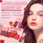 AWCCXMYM 6 Colors Lip Tint Stain Mini Liquid Lip Stain Long Lasting Waterproof Lip Gloss Set Non-sticky Red Lipstick with Lip Color Makeup - Image 3