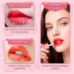 AWCCXMYM 6 Colors Lip Tint Stain Mini Liquid Lip Stain Long Lasting Waterproof Lip Gloss Set Non-sticky Red Lipstick with Lip Color Makeup - Image 4