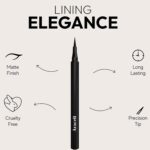 Araceli Beauty Liquid Eyeliner - Water Resistant Long-Lasting Eyeliner Pen - Precision Liquid Eye Liner with Smudge-Proof Formula - Easy Glide & Quick Dry - Perfect for Cat Eye & Winged Looks - Black - Image 4