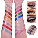 UCANBE Pro Glitter Eyeshadow Palette - Professional 16 Colors - Chunky & Fine Pressed Glitter Eye Shadow Powder Makeup Pallet Highly Pigmented Ultra Shimmer for Face Body - Image 4