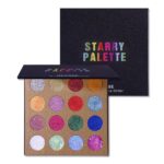UCANBE Pro Glitter Eyeshadow Palette - Professional 16 Colors - Chunky & Fine Pressed Glitter Eye Shadow Powder Makeup Pallet Highly Pigmented Ultra Shimmer for Face Body - Image 9